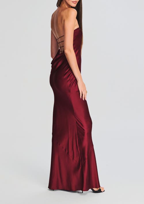 Shop Retroféte Retrofête Keaton Dress In Cabernet