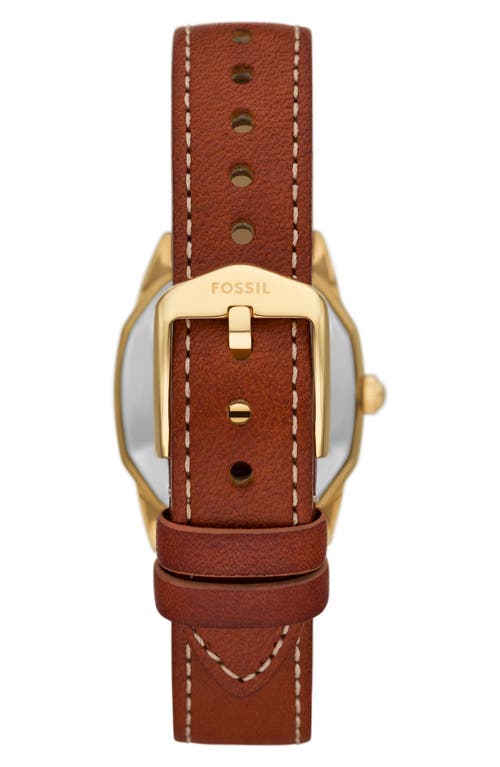 Shop Fossil Harlow Leather Strap Watch, 27mm In Brown