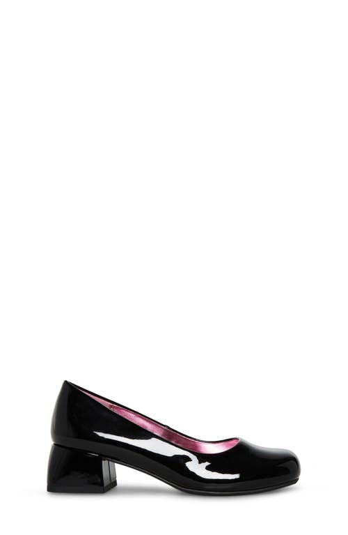 Shop Steve Madden Kids' Jennaa Pump In Black Patent