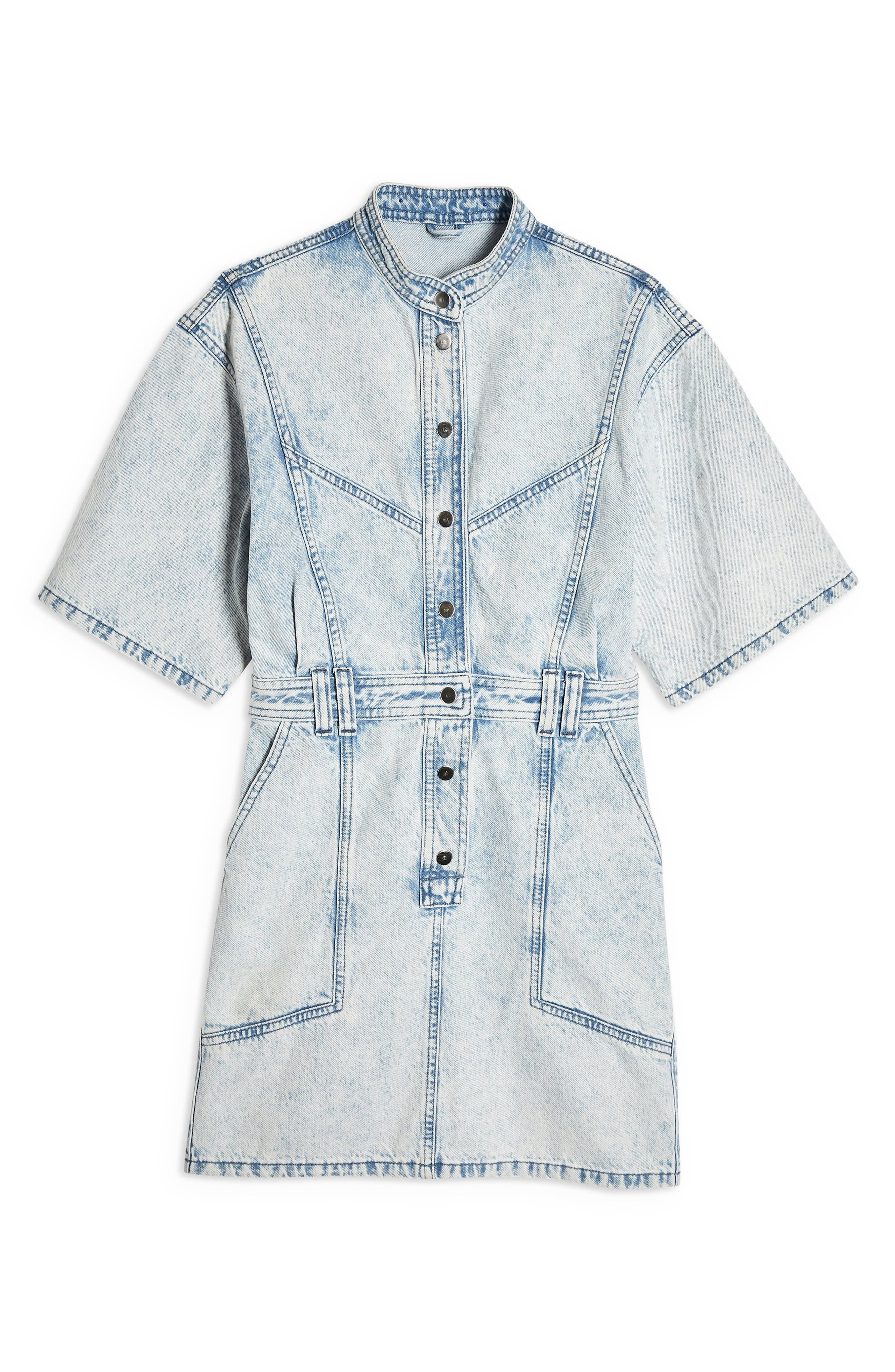acid wash denim dress