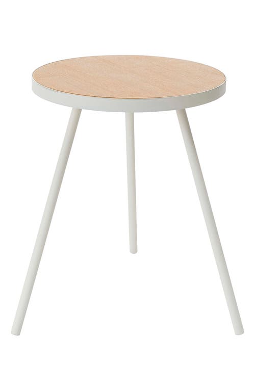 Yamazaki Round Accent Table in White 