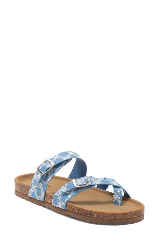 Steve Madden Kids' Beached Slide Sandal In Blue