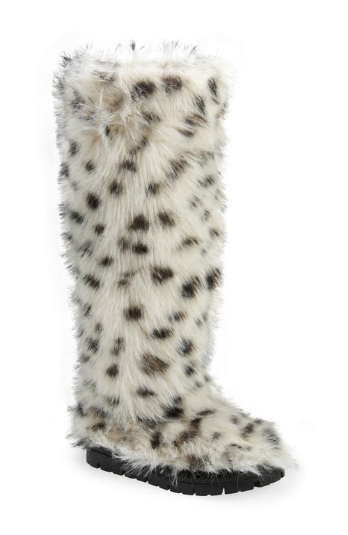 AZALEA WANG Tundra Faux Fur Winter Boot in White