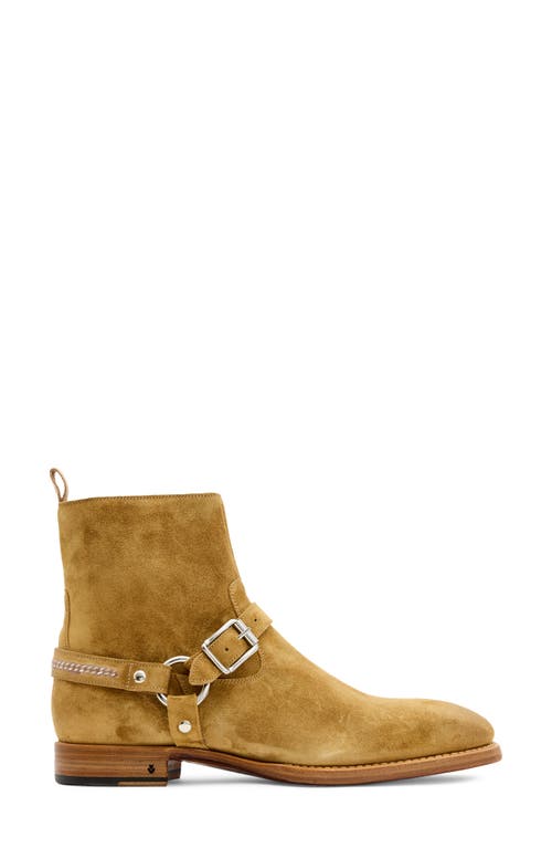 John Varvatos Regent Harness Chain Zip Boot In Tan