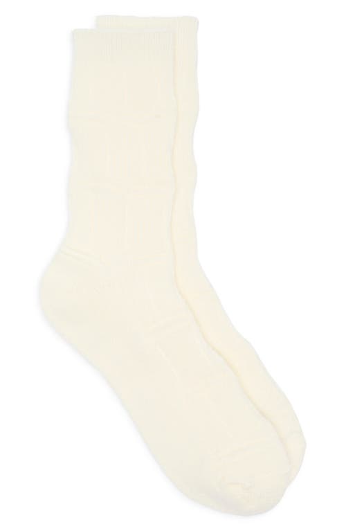 Nordstrom Textured Boot Socks In White