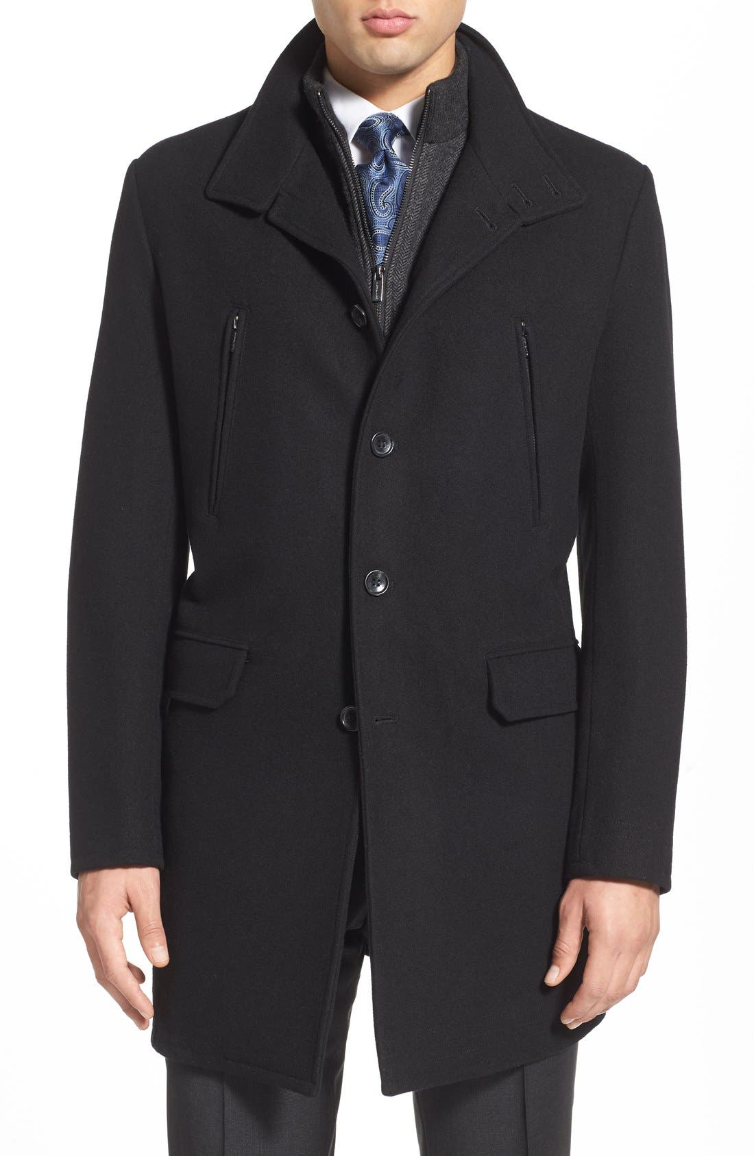 Michael Kors Trim Fit Wool Blend Overcoat Nordstrom