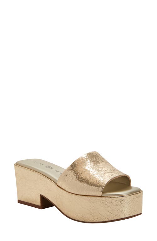 Katy Perry The Busy Bee Platform Slide Sandal Gold at Nordstrom,