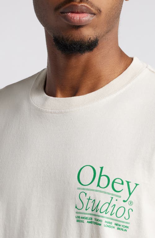 Shop Obey Studios Graphic T-shirt In Sago