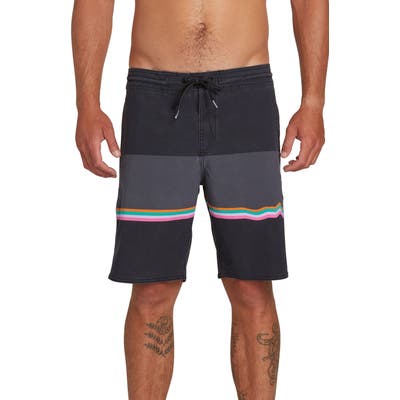 Volcom 3 Quarta Stoney Board Shorts, Black