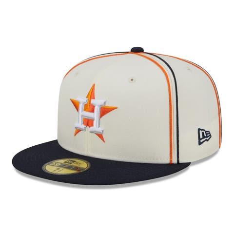 Men's Houston Astros New Era Orange Tri-Tone 59FIFTY Fitted Hat