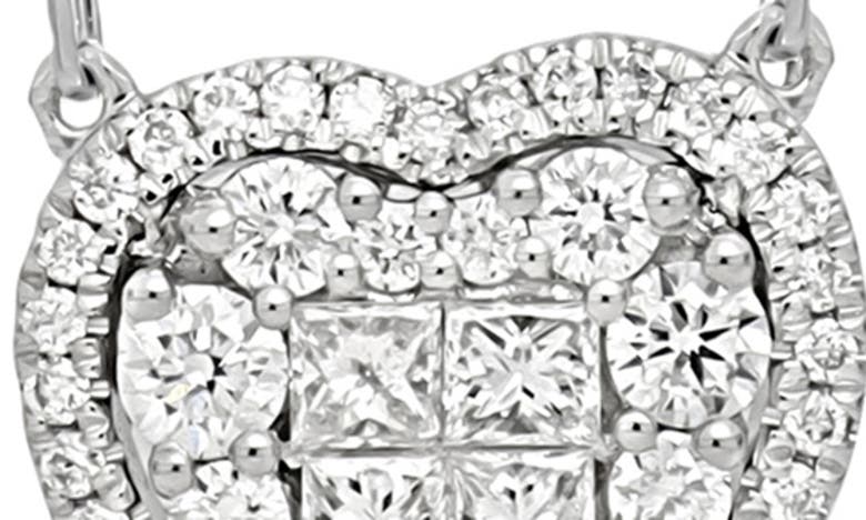 Shop Bony Levy Diamond Heart Pendant Necklace In 18k White Gold