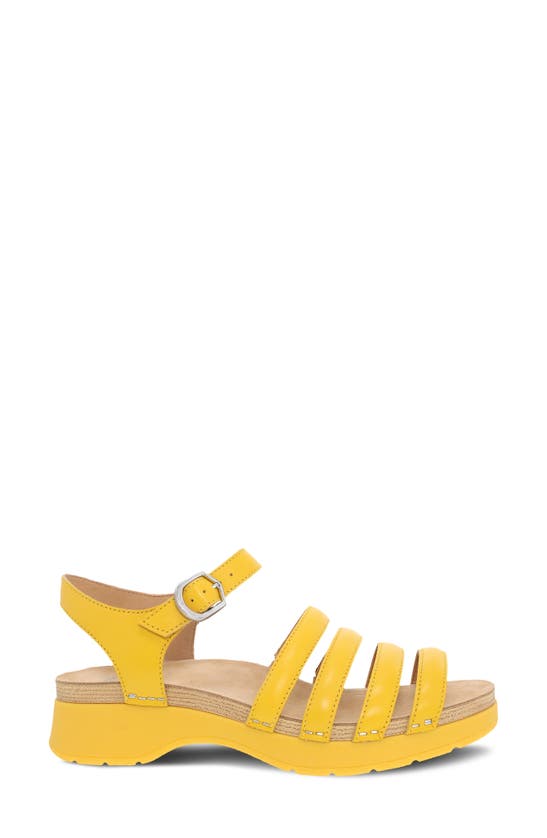 Shop Dansko Roxie Sandal In Yellow