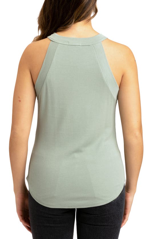 Shop Threads 4 Thought Maresia Feather Ribbed Tank In Wasabi