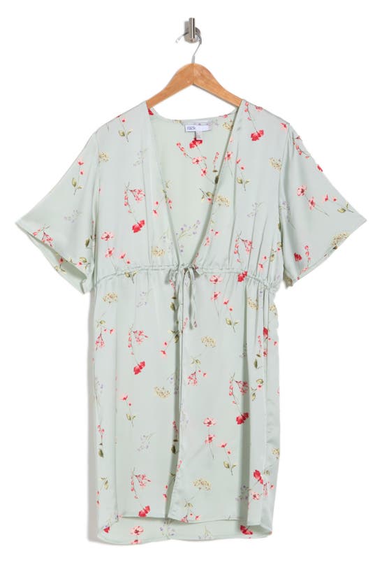 NORDSTROM RACK FLORAL PRINT BRIDAL ROBE