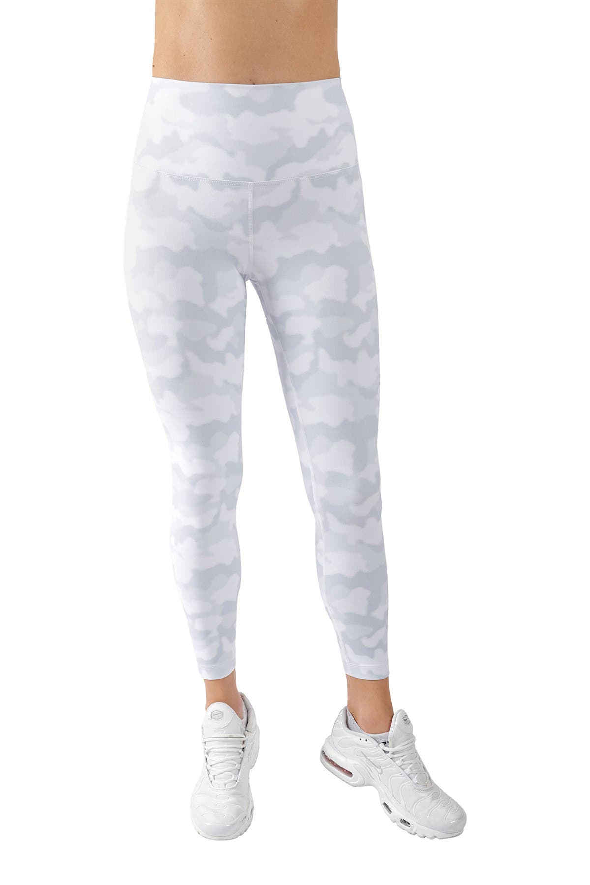 90 Degree By Reflex Wonderflex Elastic Free High Waist Ankle Leggings In Medium Grey1