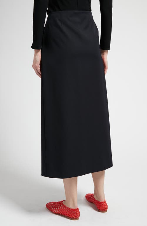 THE ROW THE ROW KAVI WOOL MIDI WRAP SKIRT 