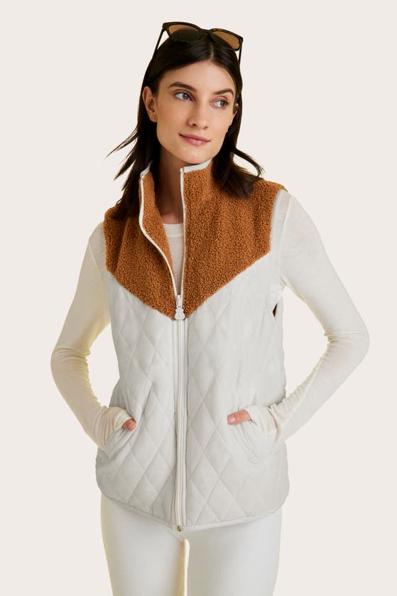 Alala Women's Reversible Ski Vest In Khaki