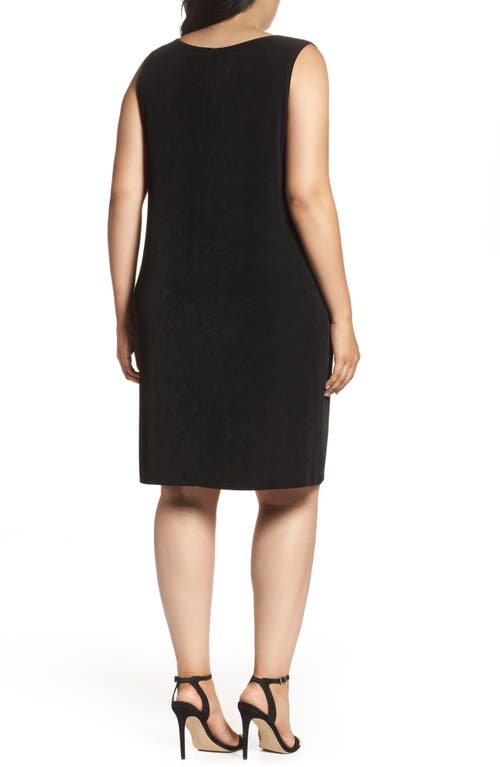 Vikki Vi Sleeveless Shift Dress In Black
