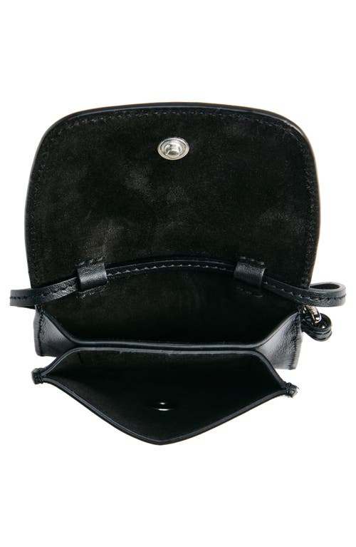Lie Studio Lié Studio Stella Leather Wallet In Solid Black