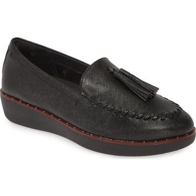 Fitflop Petrina Moc Toe Loafer, Black (Nordstrom Exclusive)