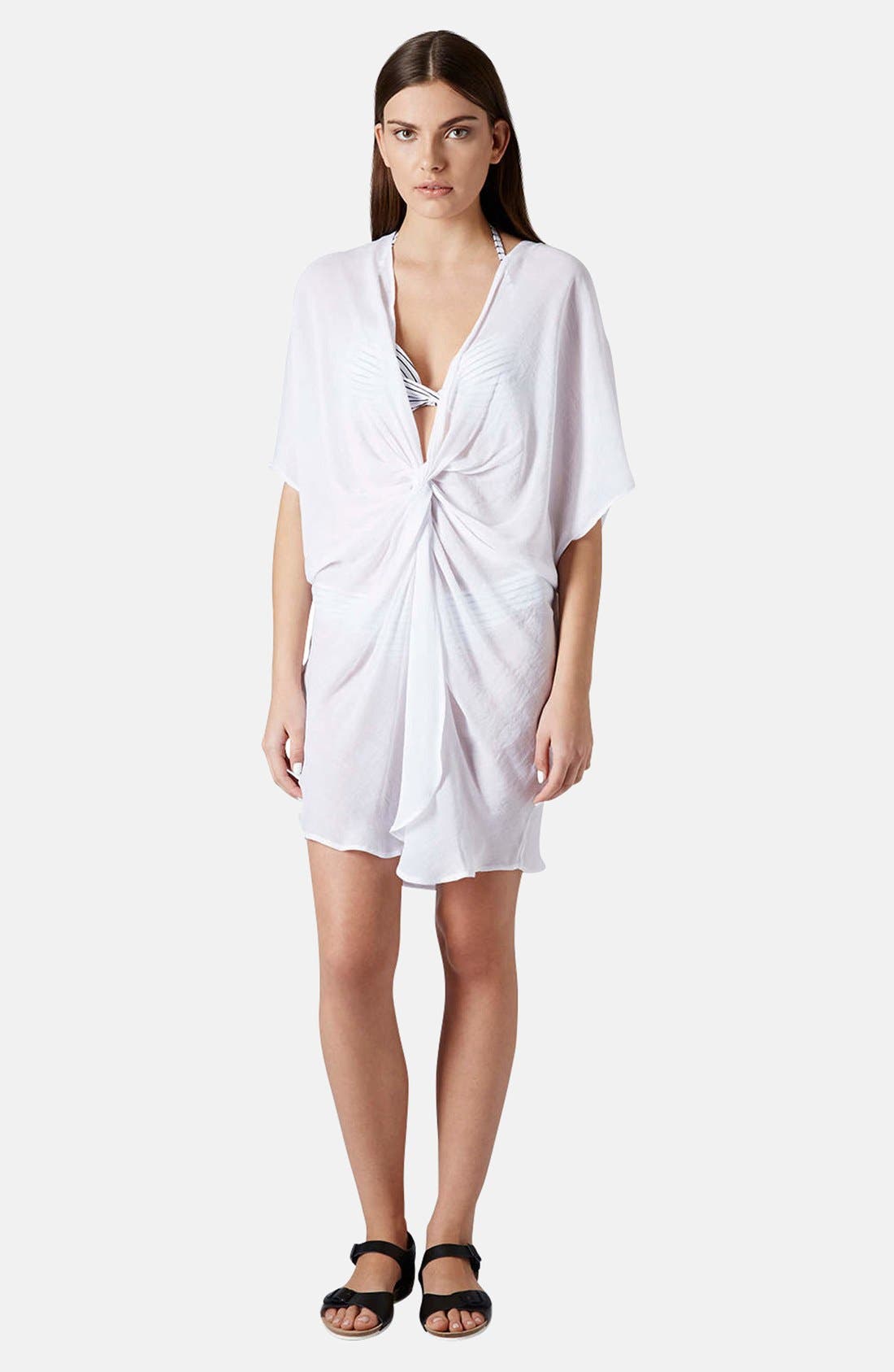 Twist Front Tunic CoverUp Nordstrom