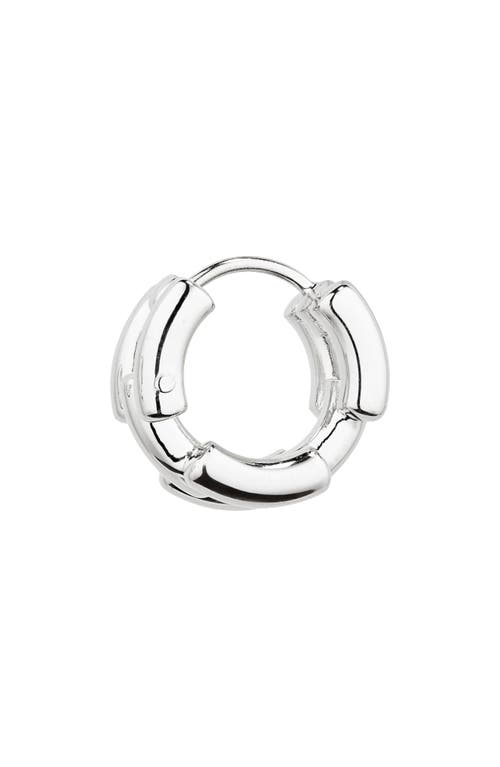 Shop Lie Studio Lié Studio The Johanna Hoop Earrings In Silver