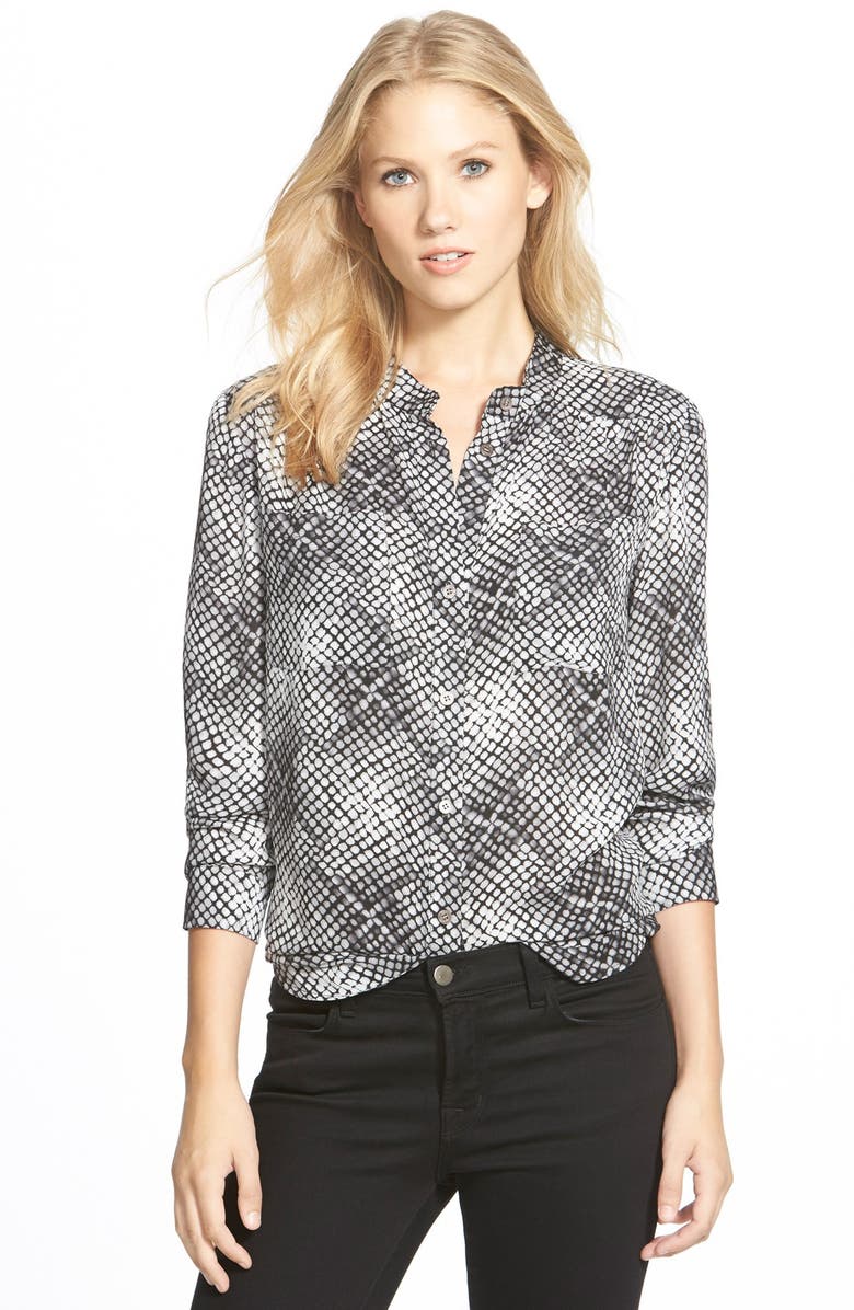 Two by Vince Camuto Print Utility Shirt (Regular & Petite) | Nordstrom