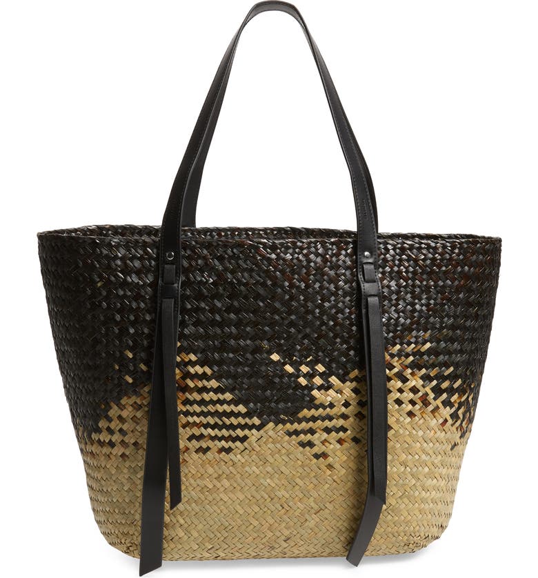 AllSaints Playa East/West Woven Straw Beach Tote | Nordstrom