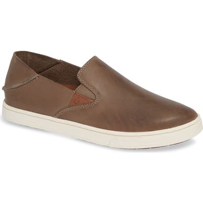 Olukai Pehuea Slip-On Sneaker, Brown