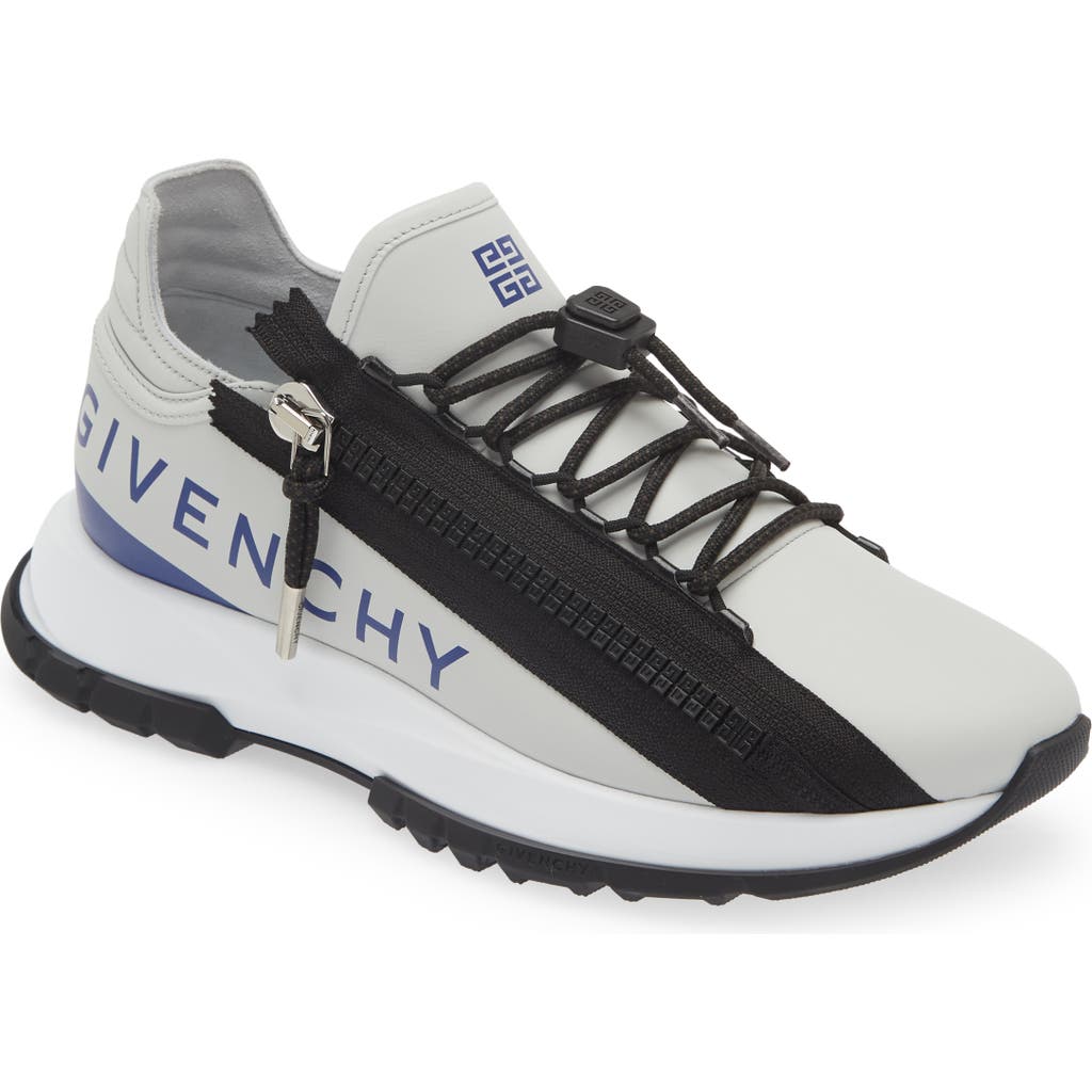 Givenchy Spectre Zip Sneaker In Grey/blue