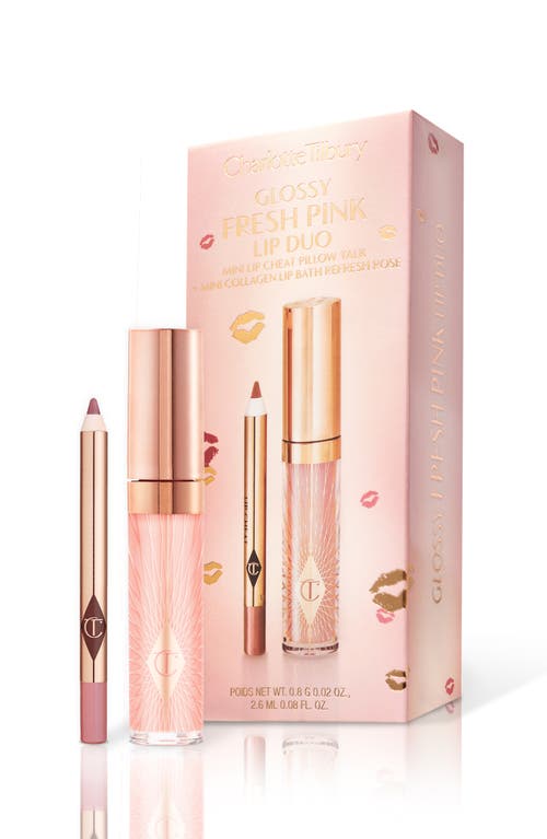Charlotte Tilbury Glossy Lip Duo $28 Value in Fresh Pink at Nordstrom