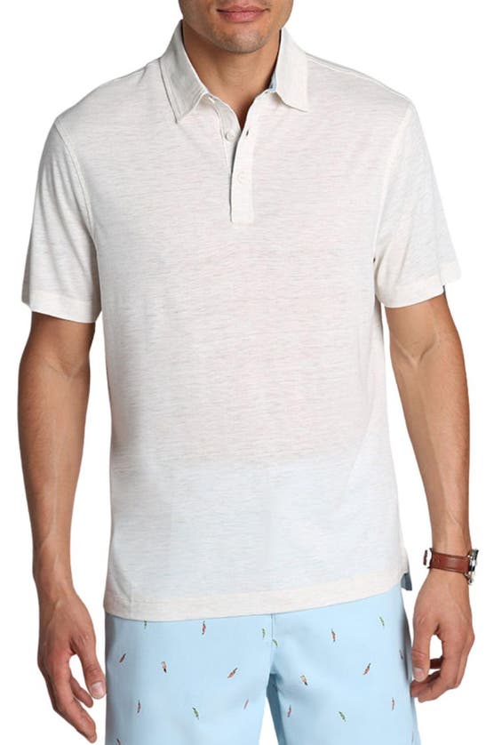 Shop Jachs Solid Polo In Ivory