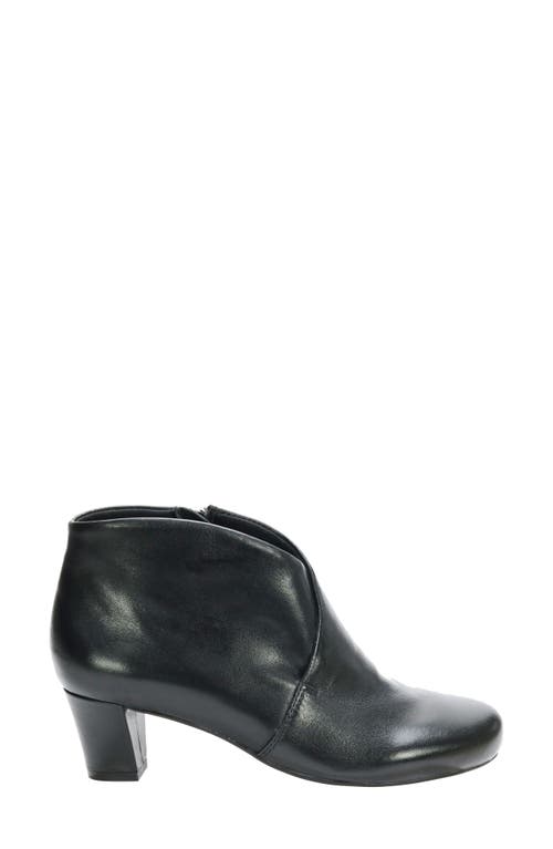 David Tate Prestige Bootie In Black Nappa