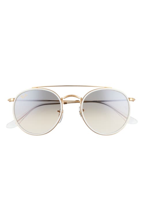 Ray Ban 51mm Aviator Gradient Lens Sunglasses In Legend Gold/gradient Grey