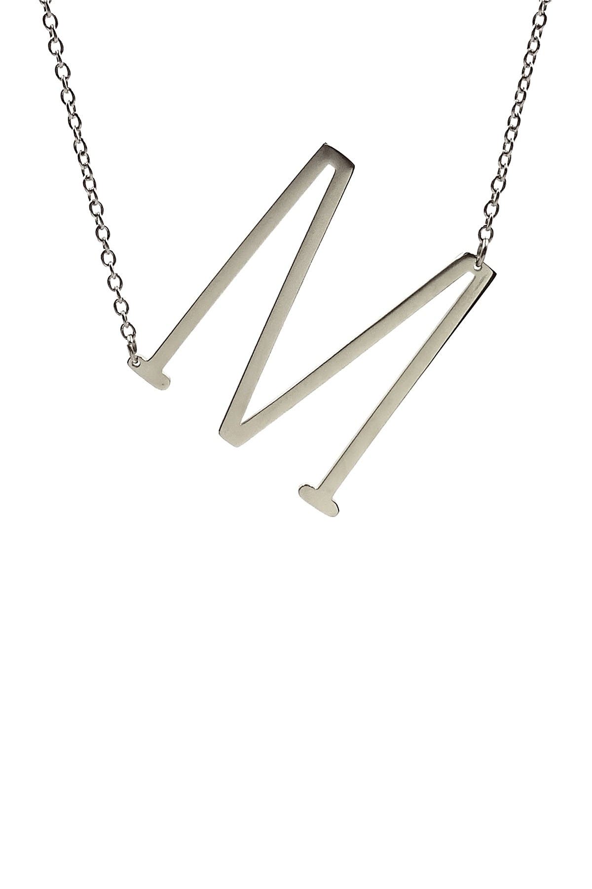 Savvy Cie Jewels Large Initial Necklace 