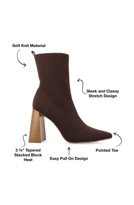 Journee Collection Noralinn Bootie In Brown