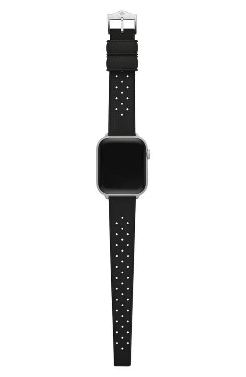 Shop Zodiac Tropic Rubber Apple Watch® Watchband In Black