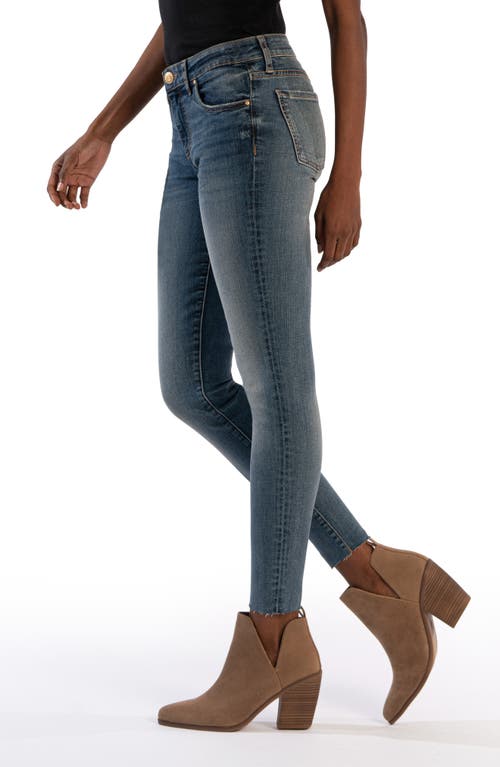 Shop Kut From The Kloth Donna Raw Hem Ankle Skinny Jeans In Expanded