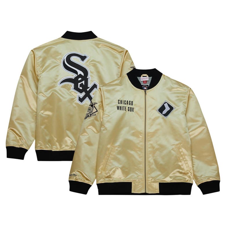 Shop Mitchell & Ness Gold Chicago White Sox Og 2.0 Lightweight Satin Full-zip Jacket