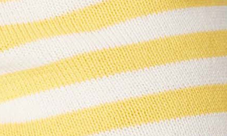 Shop Capittana Maddy Stripe Cover-up Shorts In Yellow