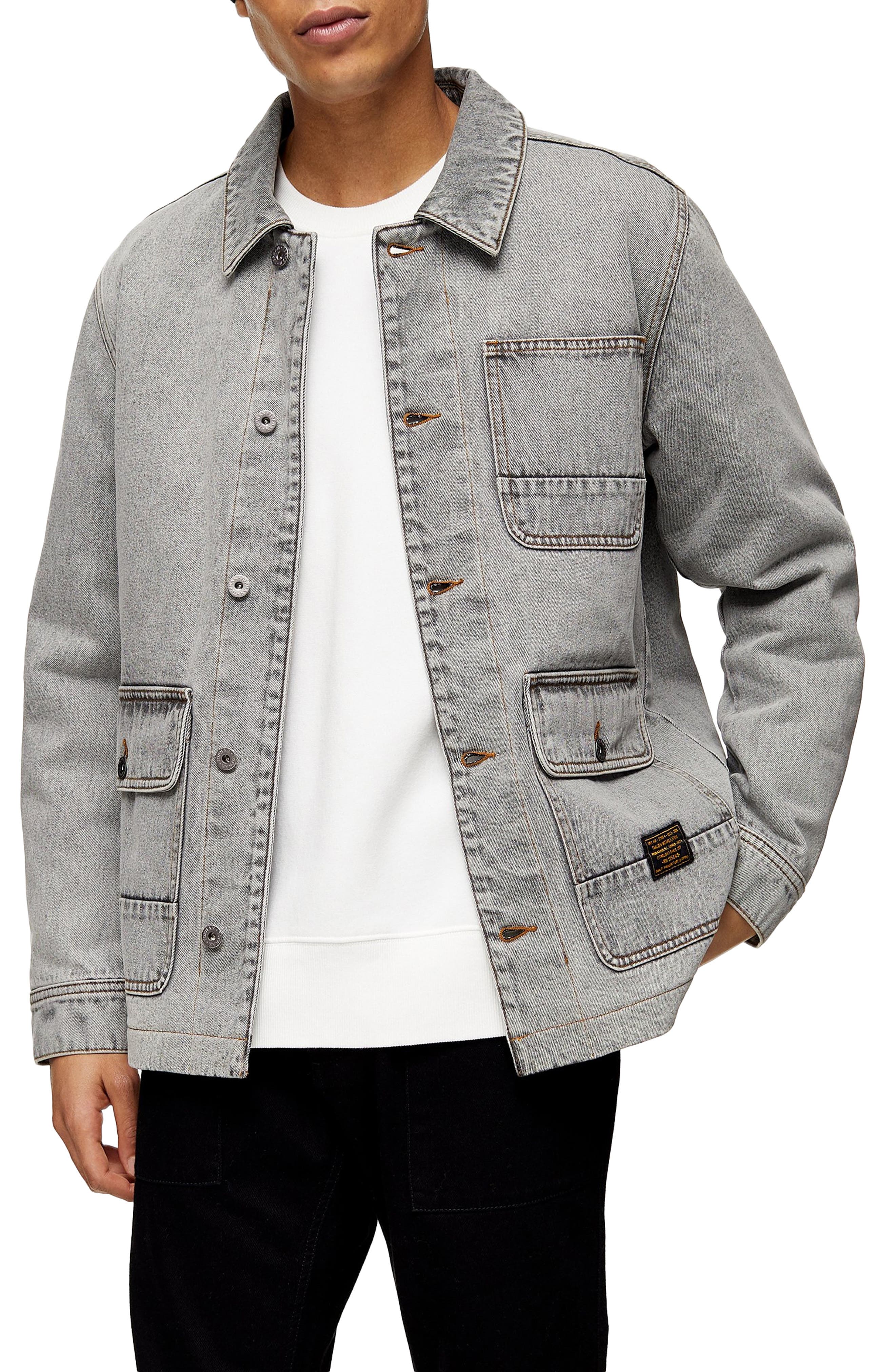 topman grey coat