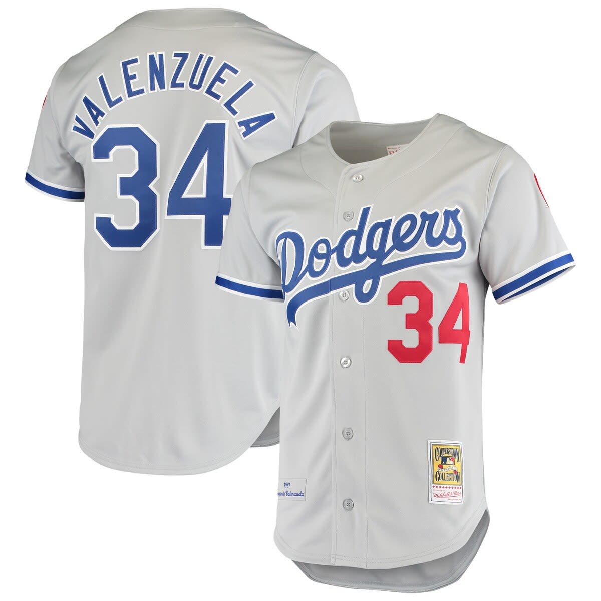 Dodgers Cooperstown Collection Custom Royal Mesh Batting Practice Jersey