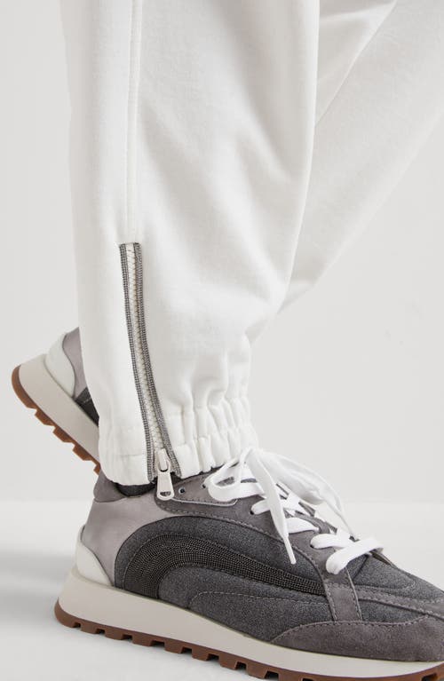 Shop Brunello Cucinelli Track Trousers In Off-white