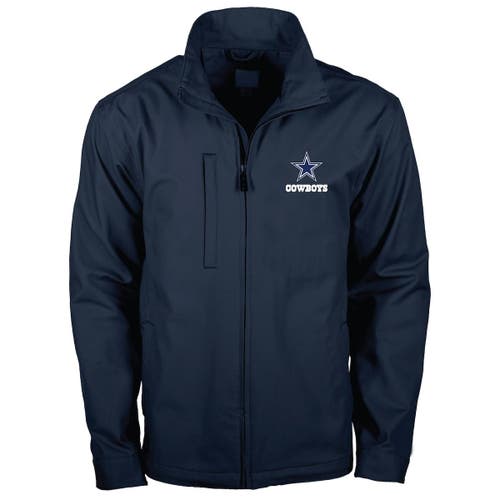 Men's Dunbrooke Navy Dallas Cowboys Journey Workwear Tri-Blend Full-Zip Jacket