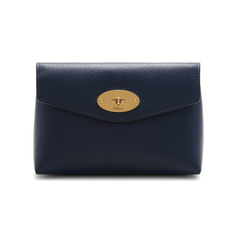Mulberry Darley Cosmetic Pouch Scg In Bright Navy