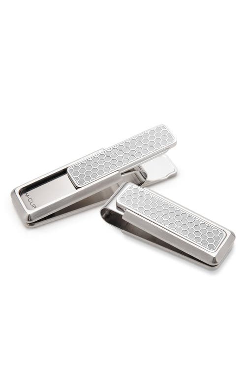 M-Clip® M-Clip Honeycomb Money Clip in Etched Honeycomb Pattern