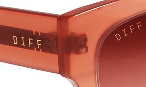DIFF DIFF BELLA 54MM GRADIENT SQUARE SUNGLASSES 