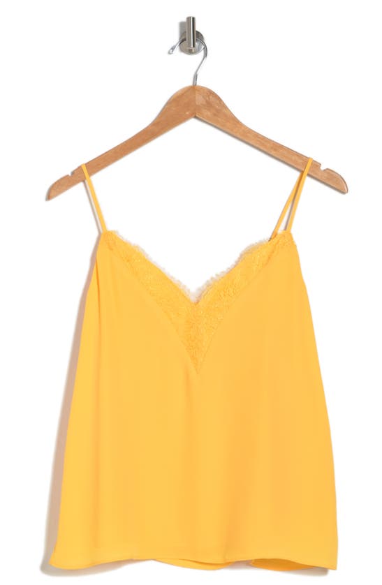 Melrose And Market Lace Cami In Yellow Silk