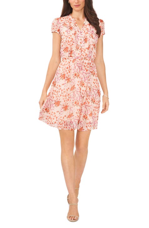 floral pleat dress | Nordstrom