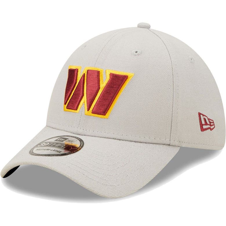 New Era Grey Washington Commanders Essential 39thirty Flex Hat | ModeSens